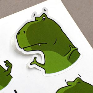 Стикерпак с динозаврами для IT-компании