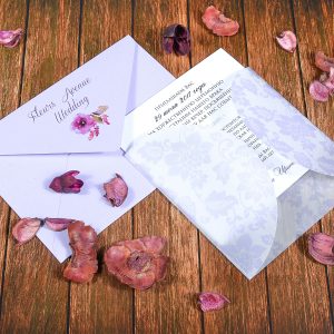 Свадебные приглашения в индивидуальном конверте