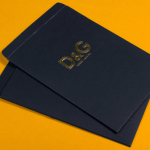 Конверты D&G на дизайнерском картоне с элитной отделкой